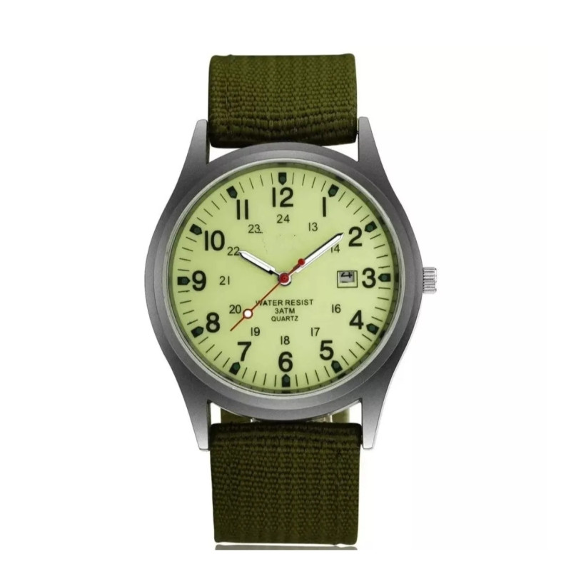 Reloj Militar Deportivo Hombre - Resistente al Agua, Luminoso, Correa Militar Reloj Militar Deportivo Hombre - Resistente al Agua, Luminoso, Correa Militar