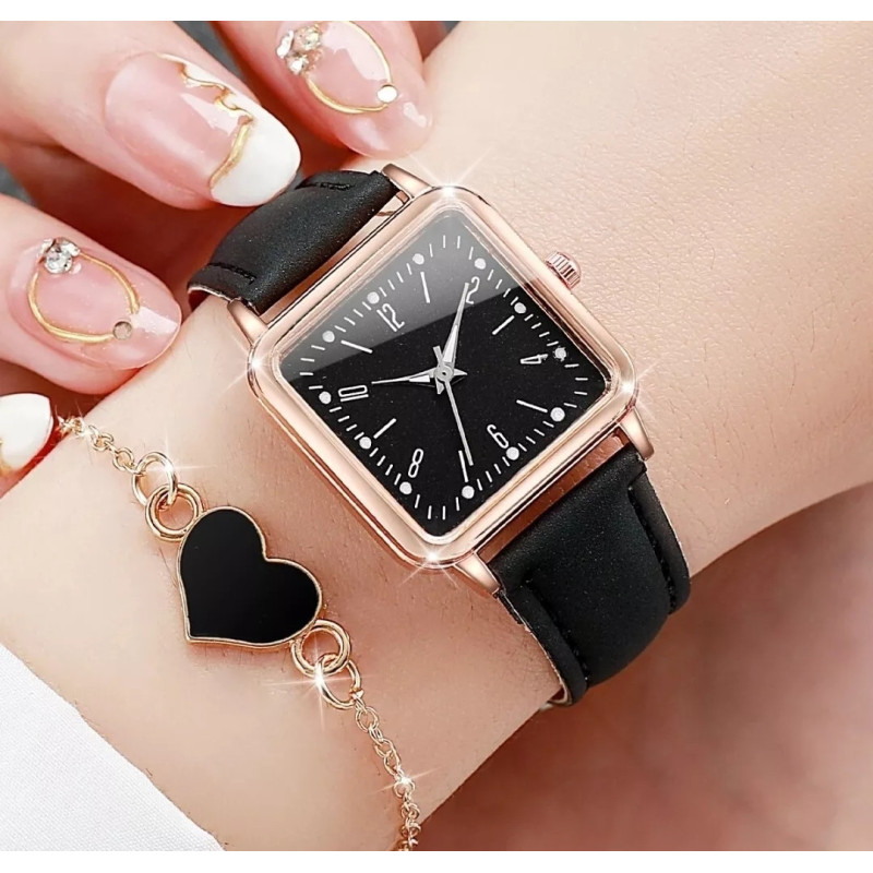 Reloj Femenino Cuadrado - Versátil y a la Moda Reloj Femenino Cuadrado - Versátil y a la Moda