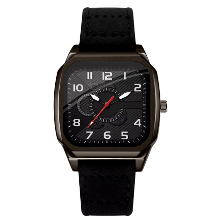 Moda retro al alcance de tu muñeca: Reloj cuadrado de cuero