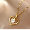 Collar Corazón con Circonita: Elegancia y Amor en Cada Brillo
