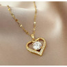 Collar Corazón con Circonita: Elegancia y Amor en Cada Brillo