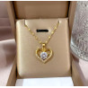 Collar Corazón con Circonita: Elegancia y Amor en Cada Brillo