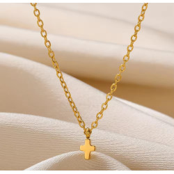 Collar Cruz Dorado - Un Símbolo de Fe y Esperanza