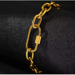 Pulsera dorada versátil con cierre magnético | Para cualquier ocasión