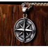 Collar Plata con Dije de Brújula, Elegante y Atemporal