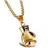 Eleva tu Estilo con el Colgante de Guante de Boxeo Dorado