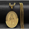 Medalla Milagrosa de la Virgen María en Acero Inoxidable - Diseño Clásico