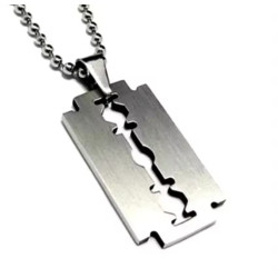 Colgante de Navaja de Afeitar en Acero Inoxidable - Resistente y Elegante