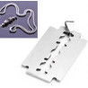 Colgante de Navaja de Afeitar en Acero Inoxidable - Resistente y Elegante