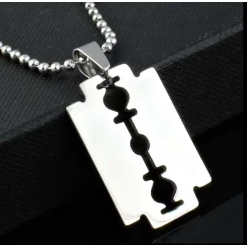 Colgante de Navaja de Afeitar en Acero Inoxidable - Resistente y Elegante