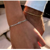 Pulseras de pareja con nudo elegante | Acero inoxidable | Regalo romántico
