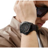 Reloj de hombre elegante y deportivo: Resistente al agua, diseño moderno y correa de cuero.