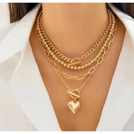 Juego de 4 Collares de Oro - Perfecto para cualquier ocasión