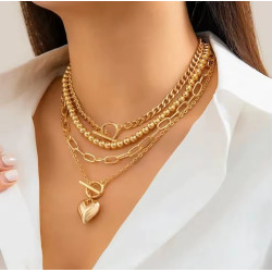 Juego de 4 Collares de Oro - Perfecto para cualquier ocasión