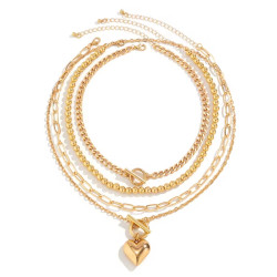Juego de 4 Collares de Oro - Perfecto para cualquier ocasión