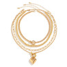 Juego de 4 Collares de Oro - Perfecto para cualquier ocasión