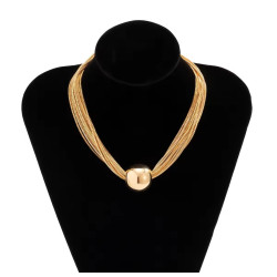 Collar Gargantilla de Bola Dorada Minimalista - Elegante y Versátil