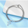 Pulsera Cruz Minimalista: Elegancia y Fe en Cada Detalle
