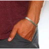 Pulsera de Hombre en Acero Inoxidable - Diseño Trenzado Elegante