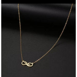 Collar de Infinito en Acero Inoxidable: Elegancia Atemporal