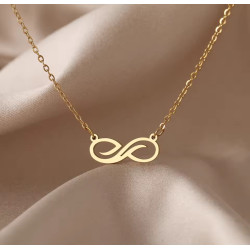 Collar de Infinito en Acero Inoxidable: Elegancia Atemporal