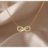 Collar de Infinito en Acero Inoxidable: Elegancia Atemporal
