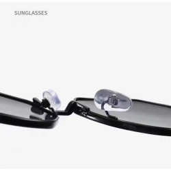 Gafas de Sol Hombre Trendy - Octagonal, Metal, Negro/Gris