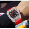 Reloj Skeleton con Correa de Silicona Roja: Estilo único y deportivo Reloj Skeleton con Correa de Silicona Roja: Estilo único y deportivo