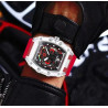 Reloj Skeleton con Correa de Silicona Roja: Estilo único y deportivo Reloj Skeleton con Correa de Silicona Roja: Estilo único y deportivo