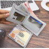 Cartera Compacta Elegante para Caballero | Patrón Billete de 100 Dólares