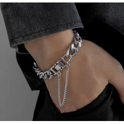 Brazalete de Cadena Gruesa de Acero Inoxidable | Estilo Urbano Unisex