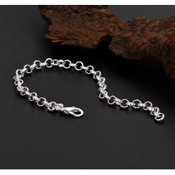 Pulsera Cadena de Plata con Broche de Langosta | Elegancia Duradera