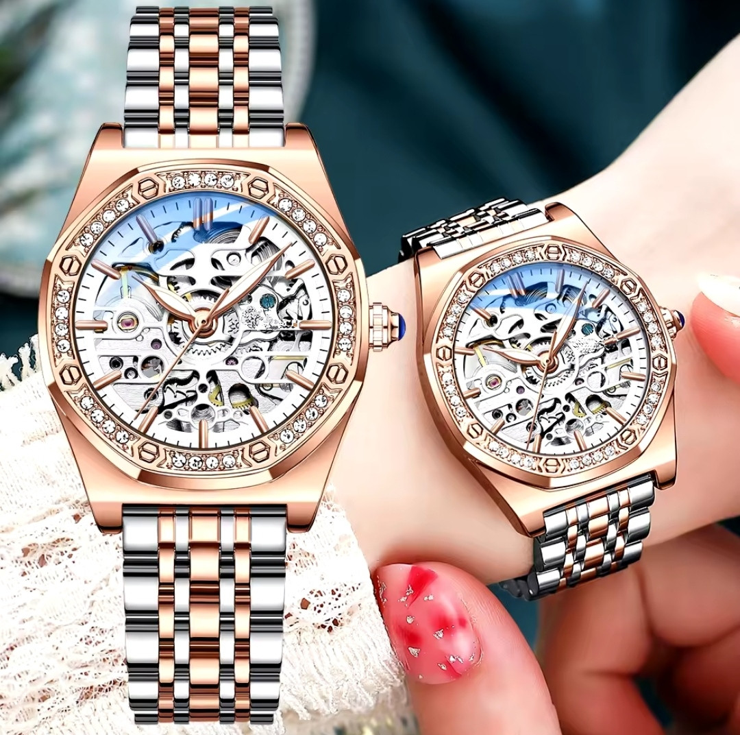 Elegancia y Precisión se Encuentran en Nuestro Nuevo Reloj Mecánico Automático para Mujer